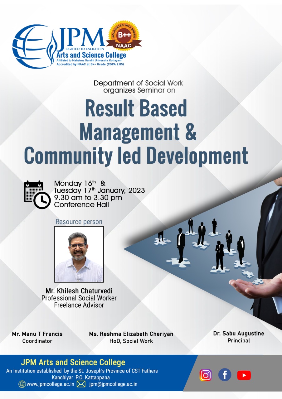 Result Based Management & Community led Development